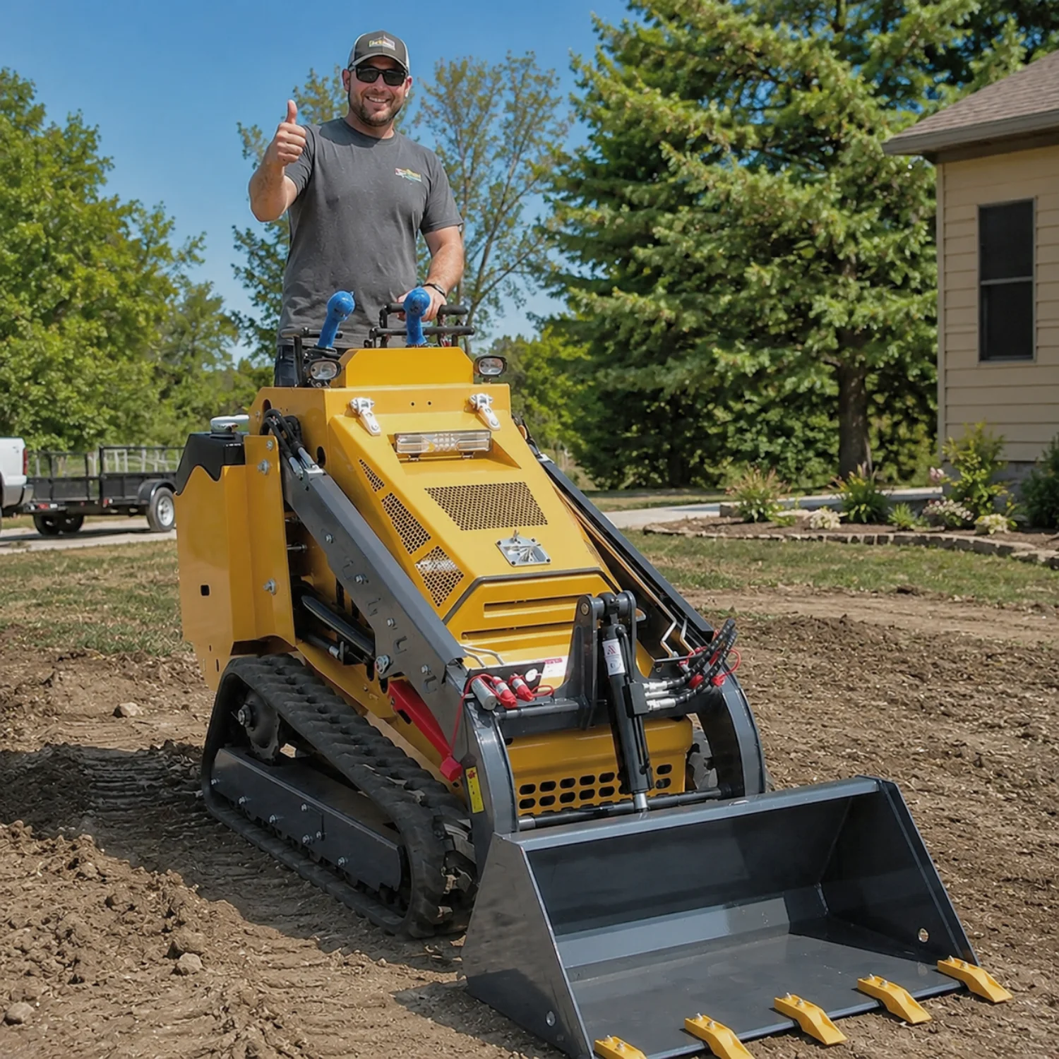 Customized Skid Steer Loader Mini Skid Steer Loader Compact Wheel Loader Small Construction Loader Agricultural Machinery CE EPA
