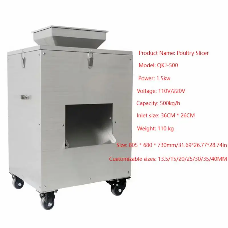 Fully Automatic Chicken Slicer Fresh Meat Slicer Multifunctional Beef Slicer