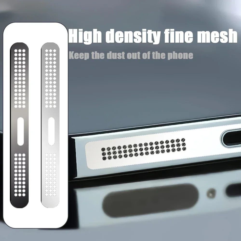 Metal Dustproof Net for IPhone 12 13 MIni 12 13 14 Pro Max 14 Plus Earpiece Speaker Hole Anti-Dust Metal Mesh Dust Cover
