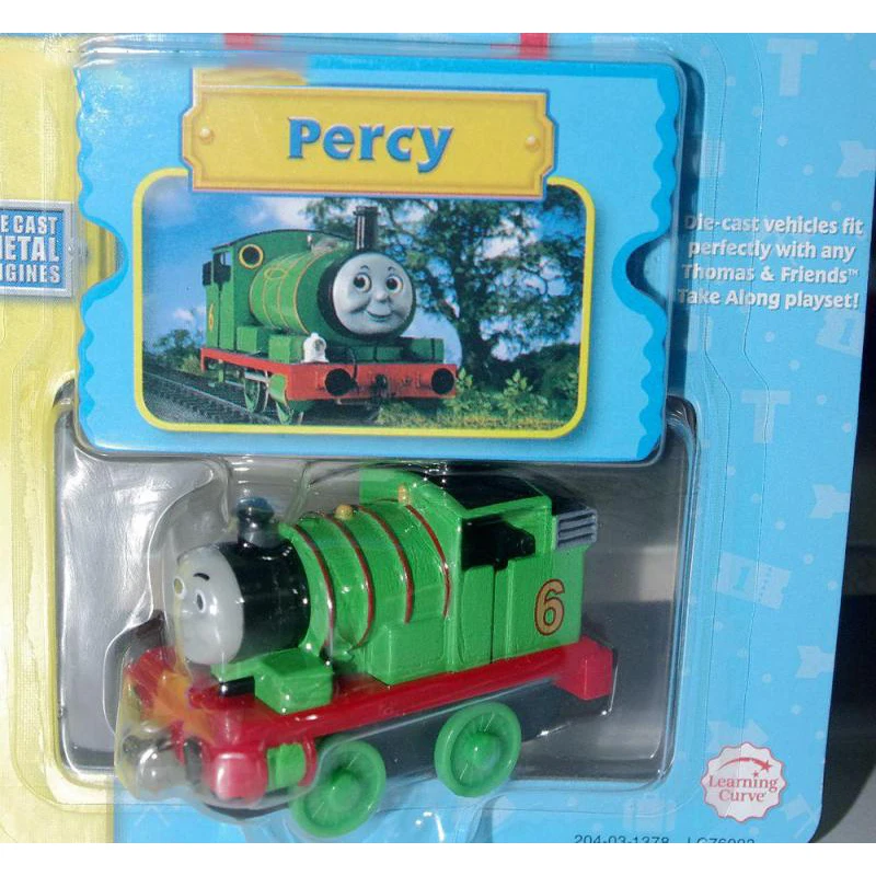 Original Genuine Thomas and Friends Take Along Series Boxed Metal Diecast Naughty Percy Train Model Toys for Boys Birthday Gift