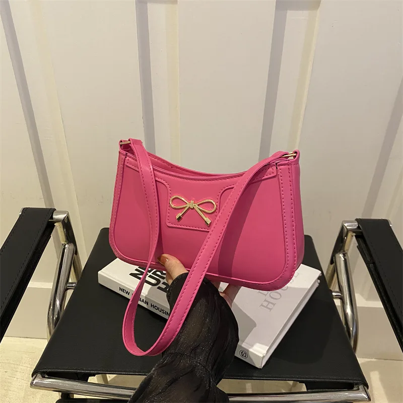 

Fashion Versatile Pu Leather Underarm Bag Handbags Women Shoulder Bag Fashion Baguette Handbags for Women Tote Bags Handbag