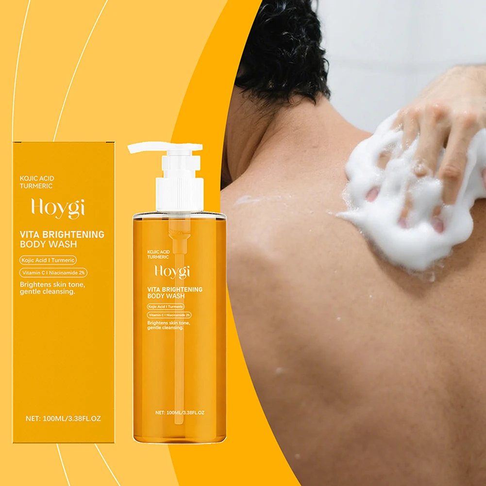 

100 мл гель для душа с койевой кислотой, осветляющее средство для тела с куркумой, натуральное мыло для осветления кожи, восстановление кожи после загара
