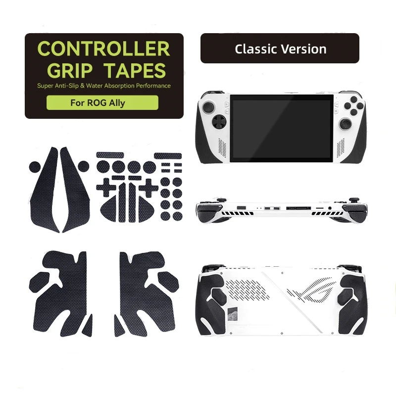 

ASUS Rog Ally Handle Grips, Buttons, Non-Slip, Sweat-Absorbent Protective Sticker Controller Grips for Rog Ally Game Handheld