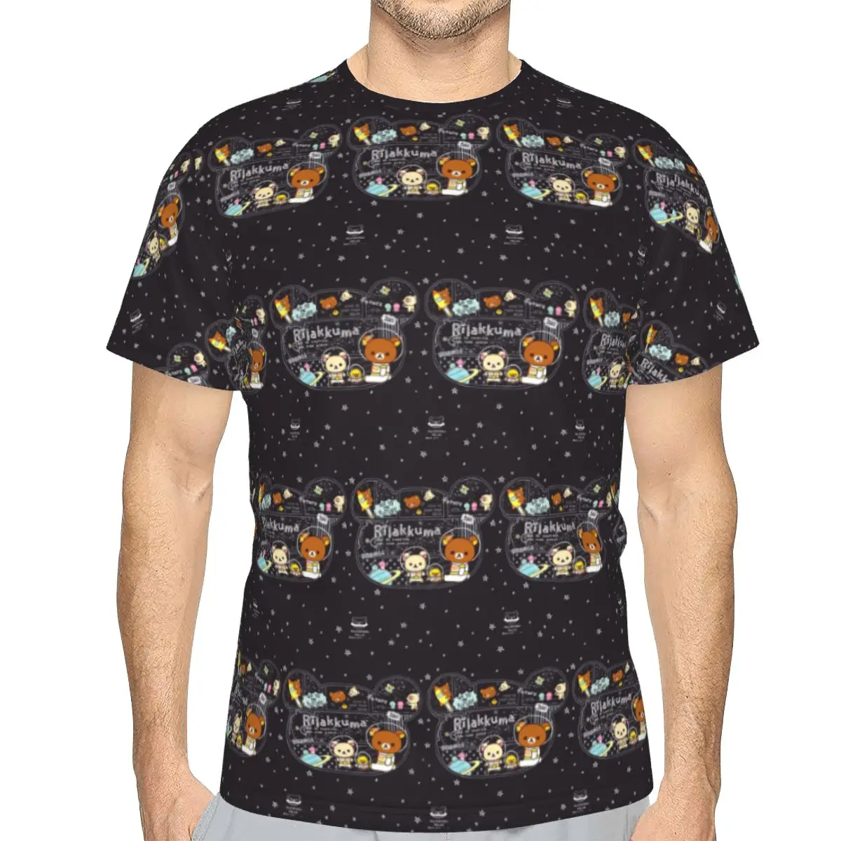 Rilakkuma Korilakkuma 100% Cotton T-Shirt Men'sFashion T Shirts Men O-Neck Short Sleeve