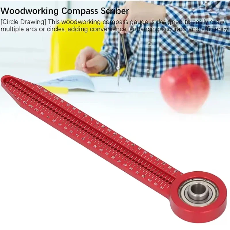 

Woodworking Drawing Compass Circular Drawing Tool Measurement Tool High Precision Woodworking Scribe Gauge Industrial Drawing