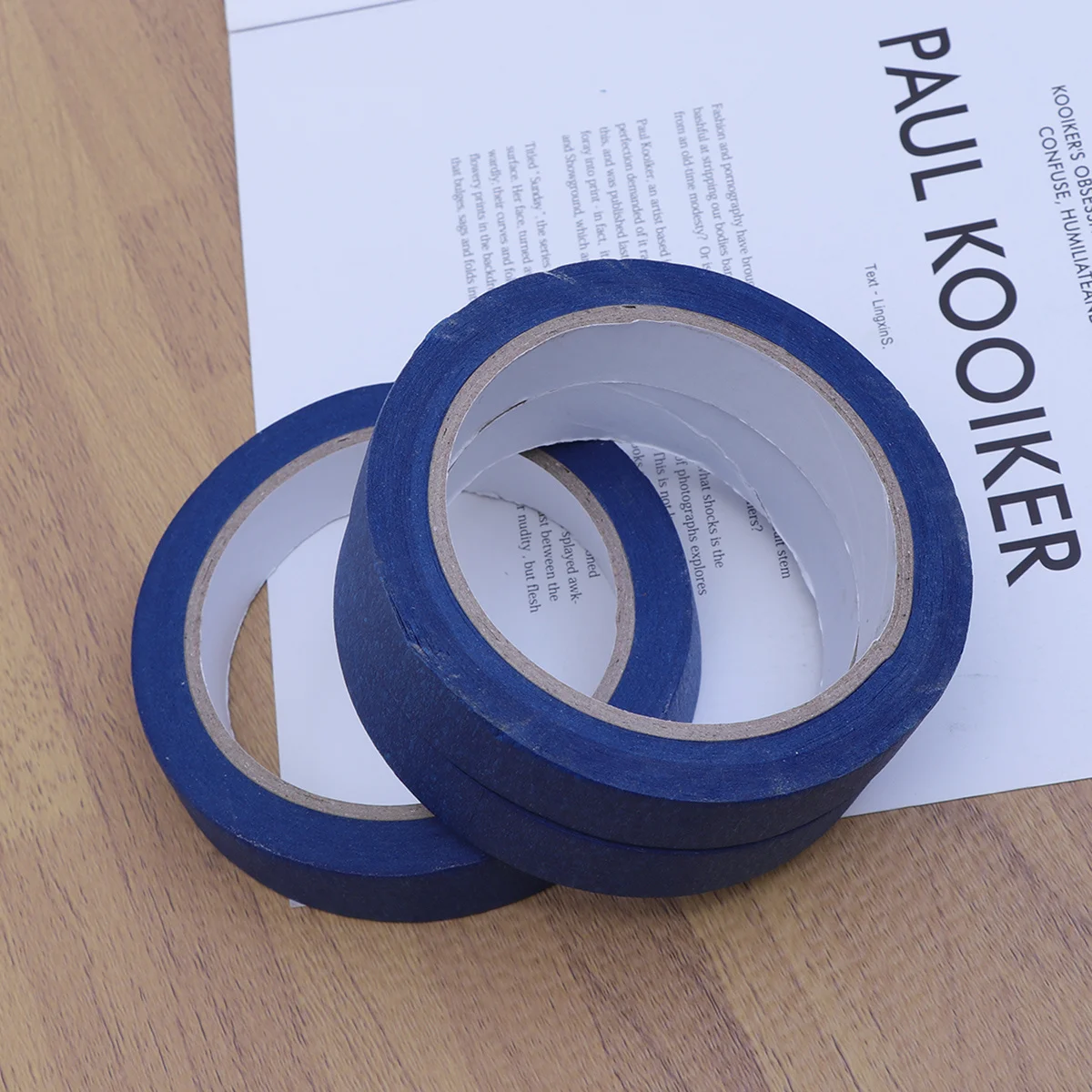 3pcs Color Separation Masking Tape Resistant Sticky Textured Paper For Indoor Outdoor Use No Residue Clean Edge Painting