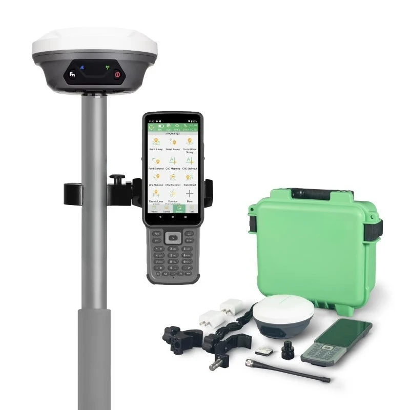 NFC Bluetooth WiFi connection, lightweight GNSS RTK GPS receiver