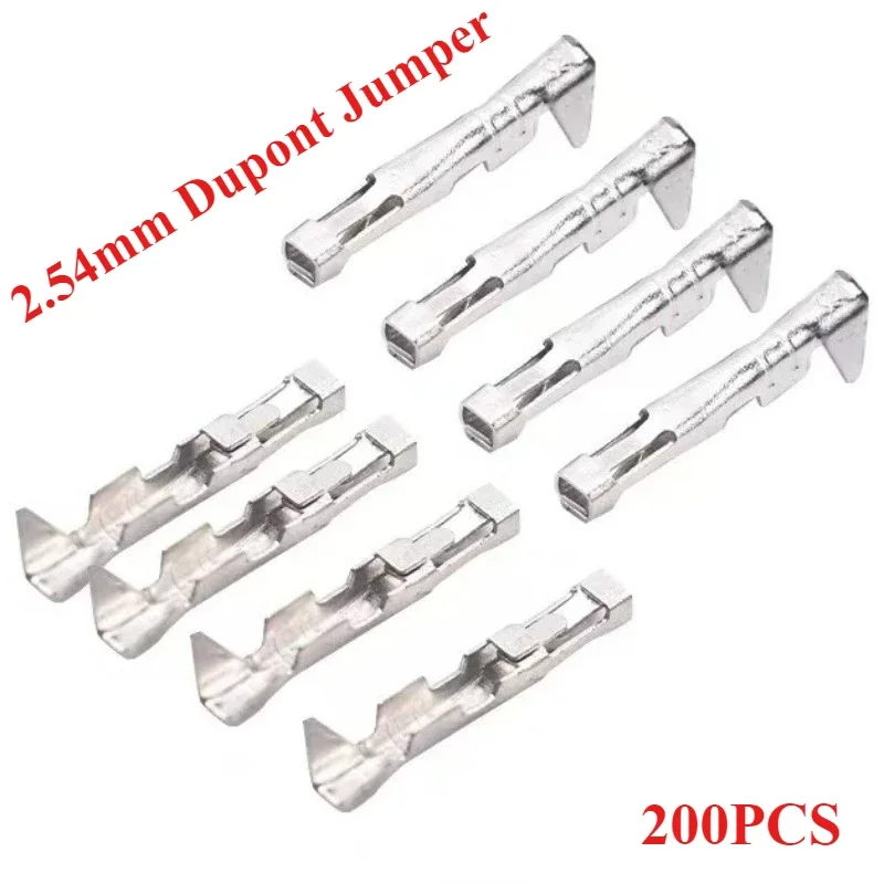 

200Pcs/lot 2.54mm Pitch Female Pin Connector For Dupont Jumper Wire Cable High Quality