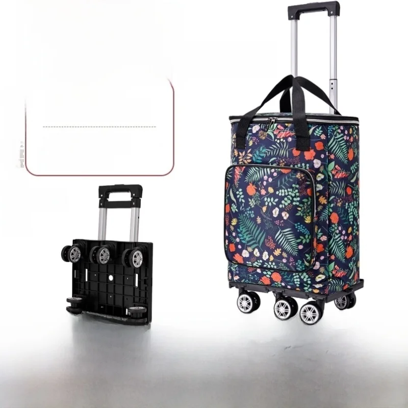 portable-folding-shopping-cart-with-hand-pull-rod-and-universal-wheels-carbon-steel-bag-convenient-for-shopping-and-carrying