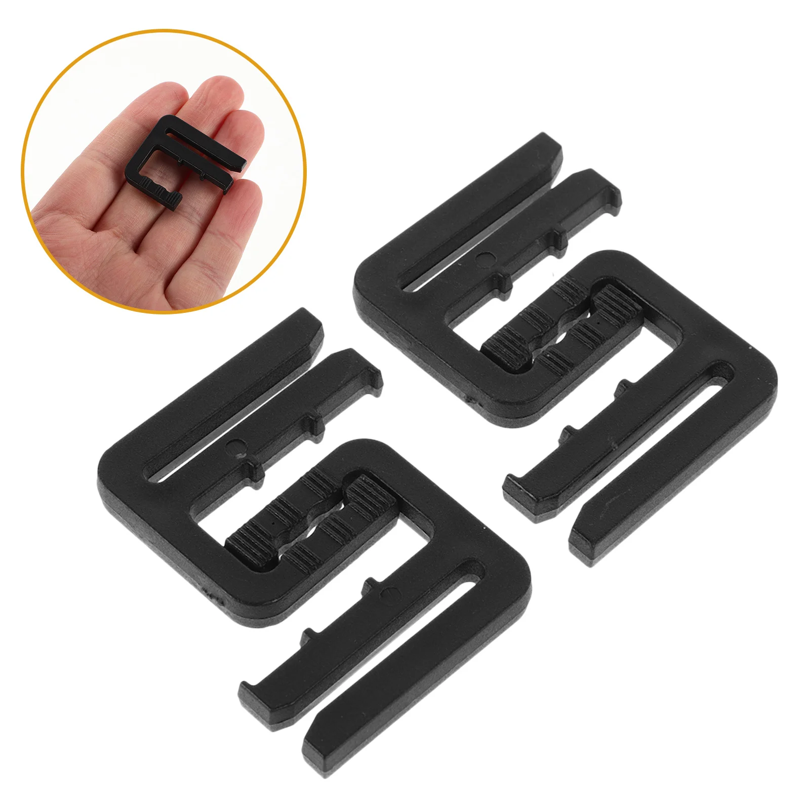 

4 Pcs Durable Jeans Buckles Tightener Clothes Clips to Dress Buttons for Loose Adjuster Waist