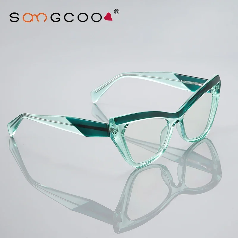 ENTITY New Optical Prescription Computer Blue Blocking Eyeglasses Anti-Blue Light Cat-Eye Frames Customizable Reading Women