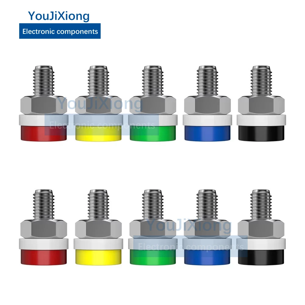 

10Pcs 2mm Banana Socket Terminal Nut Plug Jack Electrical Connector Test Hole DIY Parts