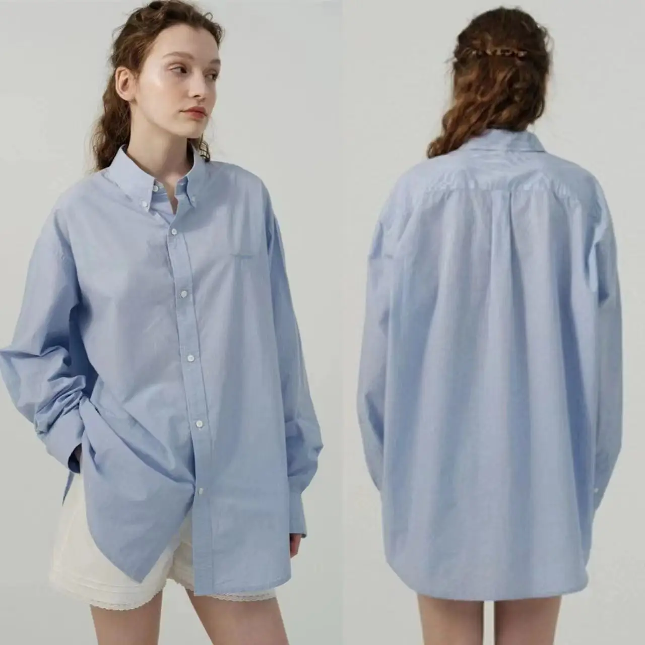 เสื้อคลุมลำลองลายทางยาว ป้องกันแสงแดด TheBarnet Eight Milk ดีไซน์เรียบง่าย ผ้าฝ้ายระบายอากาศ ฤดูร้อน 2025