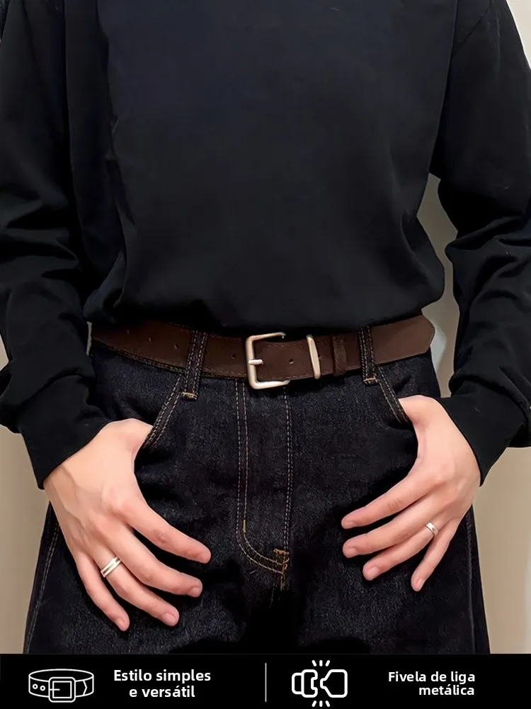 ceinture-en-cuir-marron-decontractee-unisexe-ceinture-polyvalente-pour-jeans-ceinture-tendance-a-la-mode-boucle-en-alliage-homme-femme-jeune-adulte