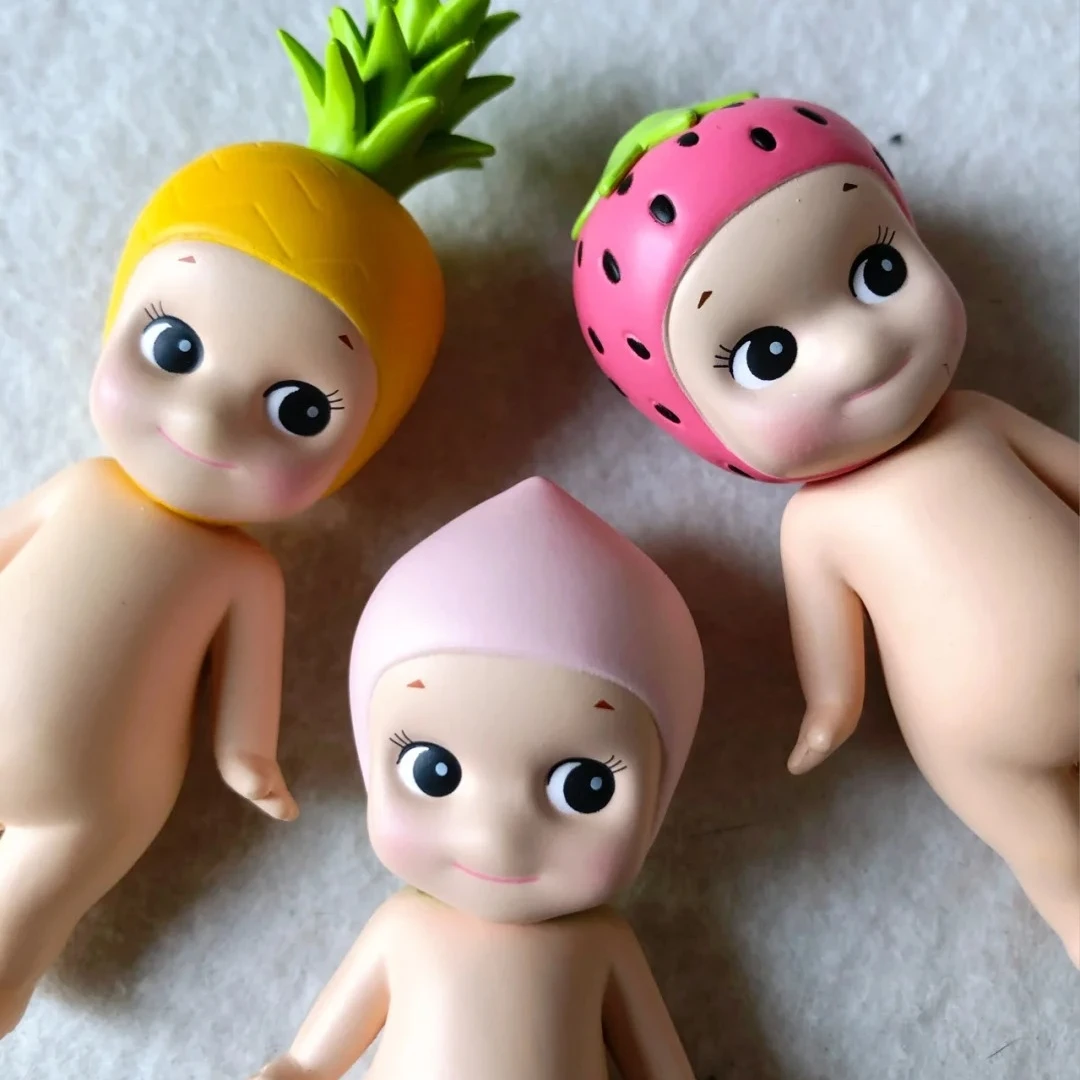 Scatola misteriosa di seconda generazione della serie Sonny Angel Fruit; Mini modello di decorazione per il desktop della bambola anime carina raccogliere il regalo dei bambini giocattolo