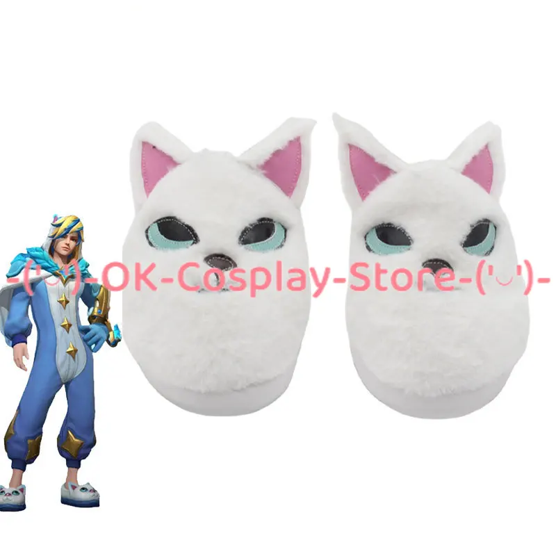 

Ezreal Cosplay Shoes Game LOL Pajamas Keeper Cosplay PU Leather Shoes Halloween Carnival Boots Cosplay Props Custom Made