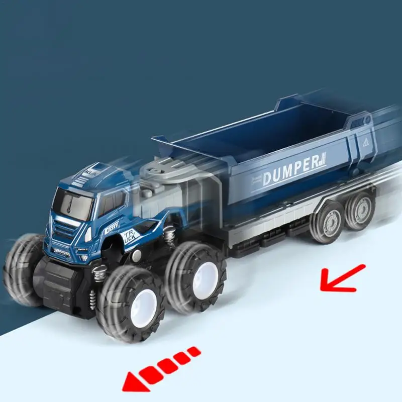 Dump Truck Toy Simulation Engineering Vehicle Large Truck Large Dump Truck Toy Toddler Friction Powered Truck Vehicle Toy