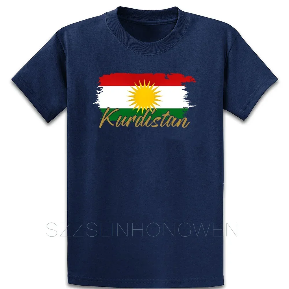 Kurdistan Couple Short Sleeved T-shirt For Men Women Breathable Casual Pure Cotton Loose Tops