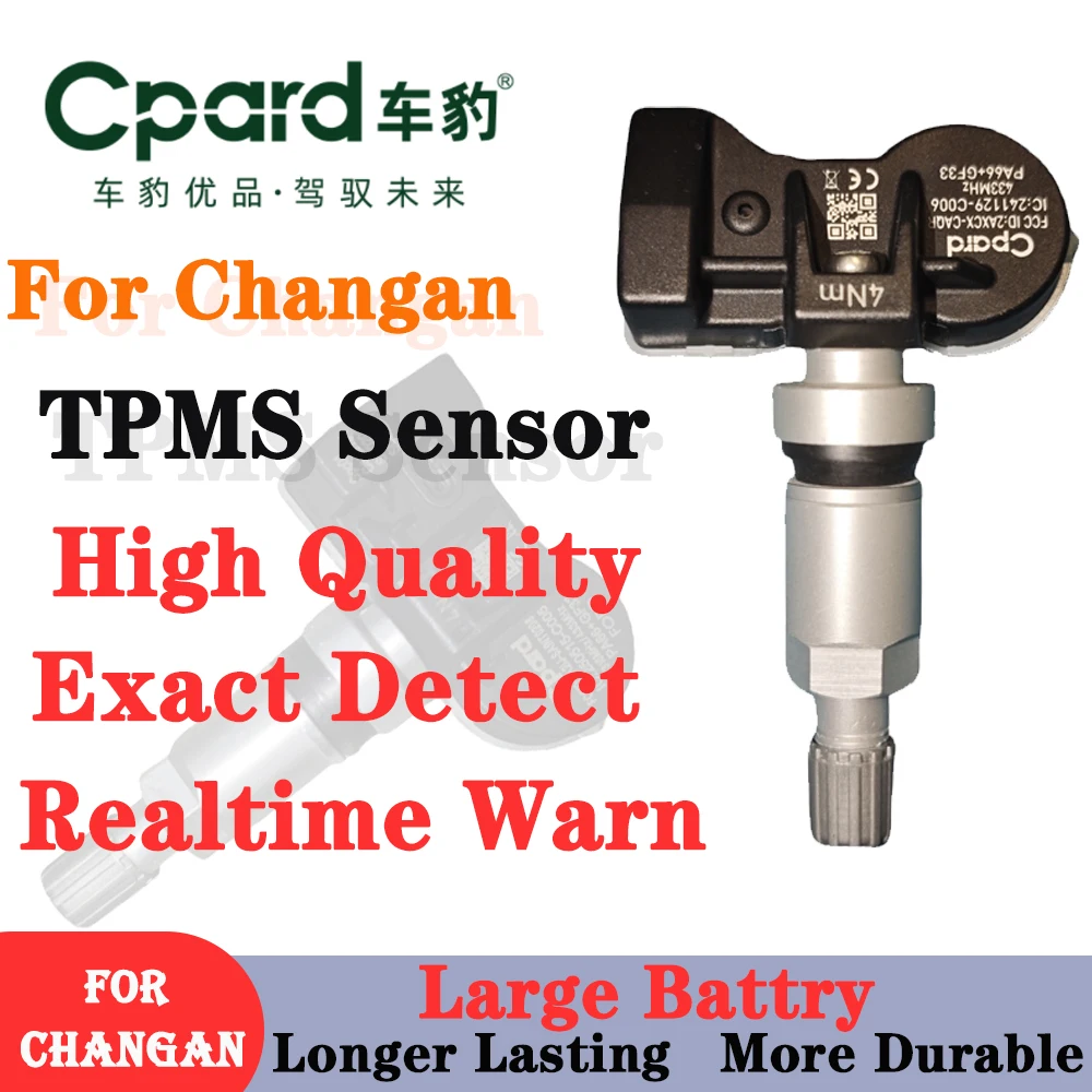 

4Pcs TPMS Sensor for Changan Eado Raeton Lamore CS75 UNI-V UNI-K Oshan Deepal Avatr Chery Arrizo Tiggo Exeed Jetour Tire Sensor