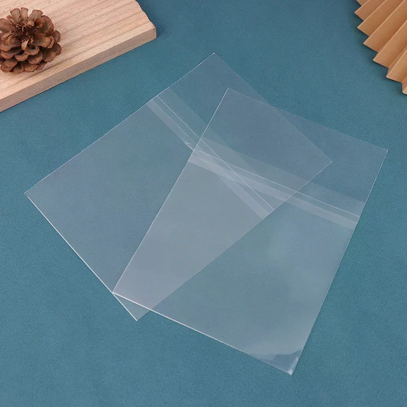 50pcs Cd Transparent Resealable Plastic Sleeves Protect High Quality Durable Material Easy To Install Ideal Gift Choice
