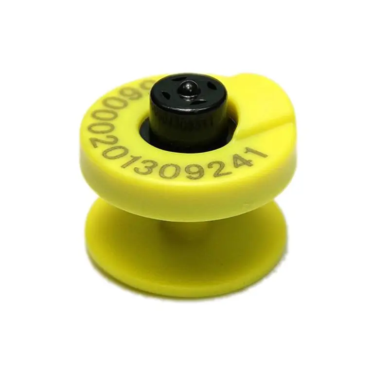50PCS 134.2Khz ISO11784 FDX-B RFID Ear tag for Animal Management EM4305 Chip