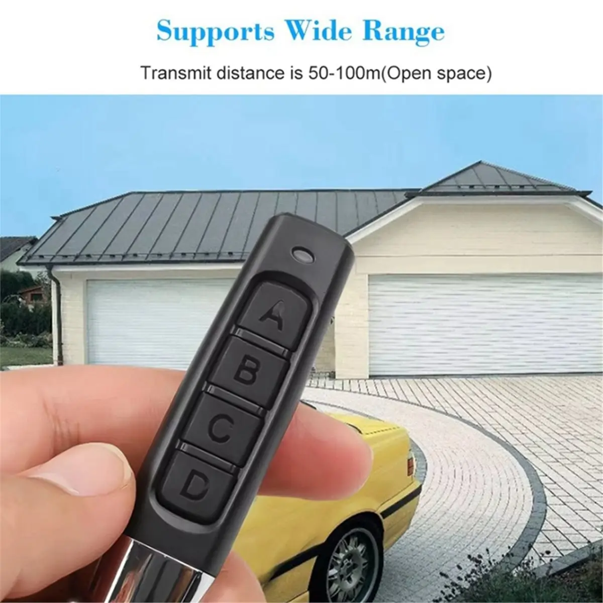 828 Mega Sale 20PCS Remote Control 433MHz Garage Door Gate Opener Duplicator Clone Cloning Code 4-Button Transmitter
