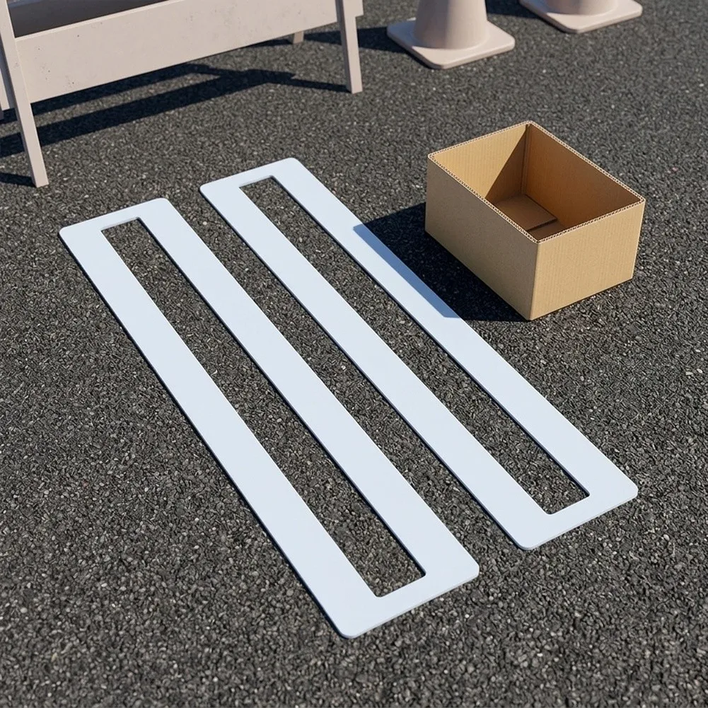 Driveway Painting Carton Size 11.81 X 7.87 X 7.09 Inches Foldable Parking Template Lightweight And Flexible Precise Line Drawing