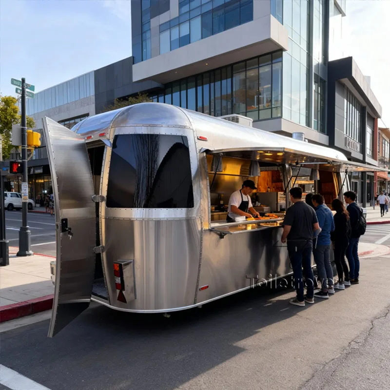 

Commercial Vintage Container Food Trailer Manufacturer Outdoor Portable Towable Hot Sales Japanese Food Truck With Seating