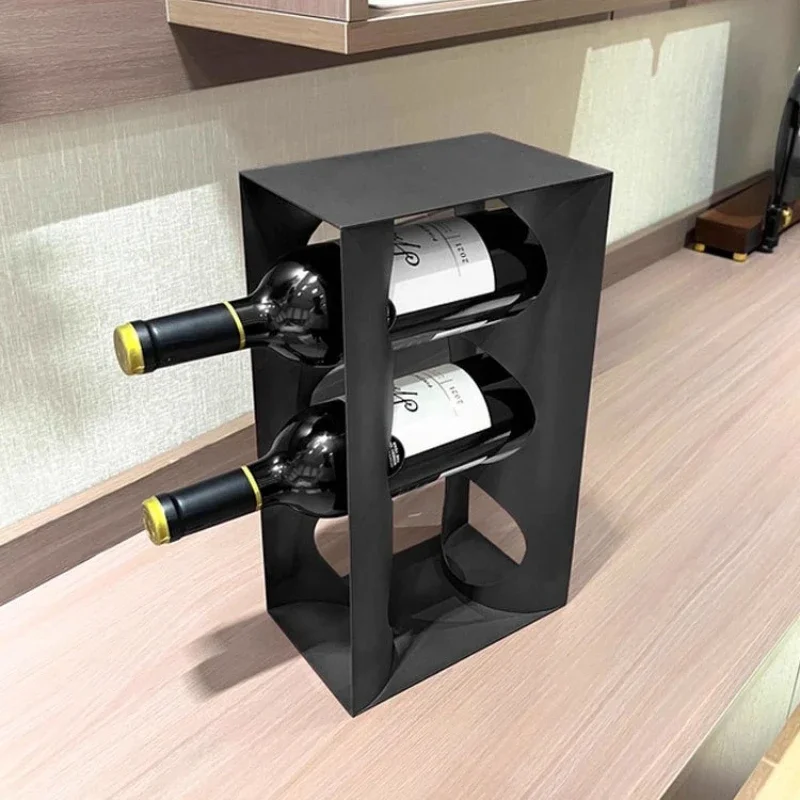 Luxury Wine Rack Modern Elegant Aesthetics Wine Bottle Holders Simple Decorative Display Stand Kitchen Bar Storage Accessories