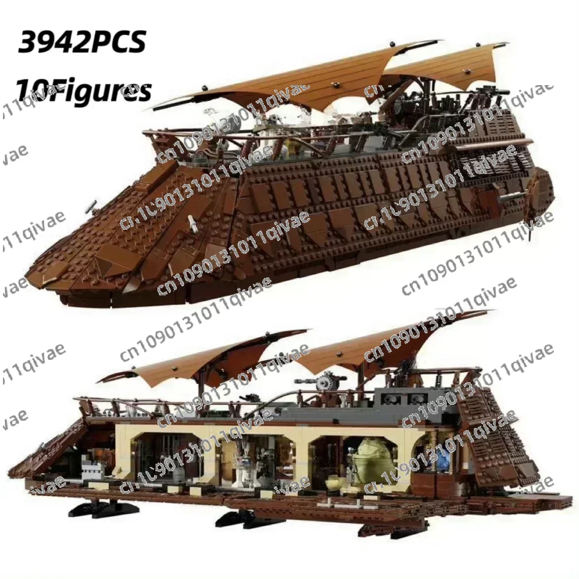 

MOC 75397 Battle Jabba Sail Barge Model Building Blocks Puzzle Bricks DIY Assembly Toys for Adult kids Christmas Gifts