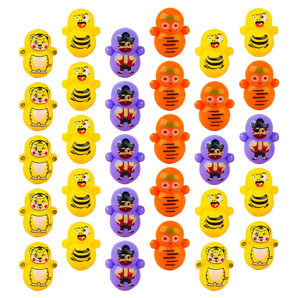 

60 Pcs Cute Tumbler Statue Goodie Bag Filler Party Toy Children's Toys Desktop Ornament