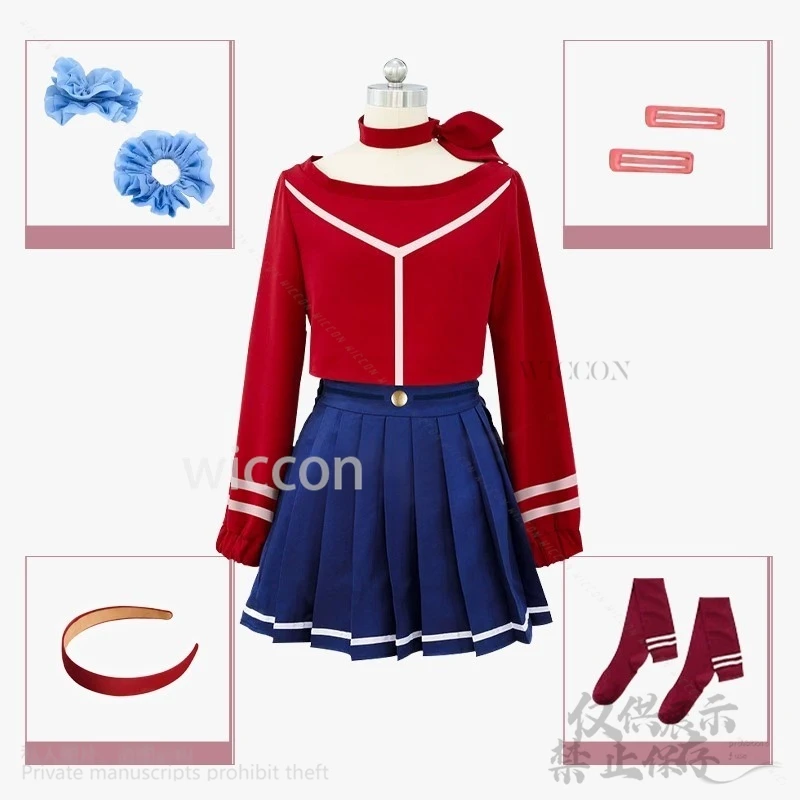 Anime Horror Game MiSide Cosplay Mita Мита Costume JK School Uniform Cute Lolita Dress Wigs For Girls Halloween Customized
