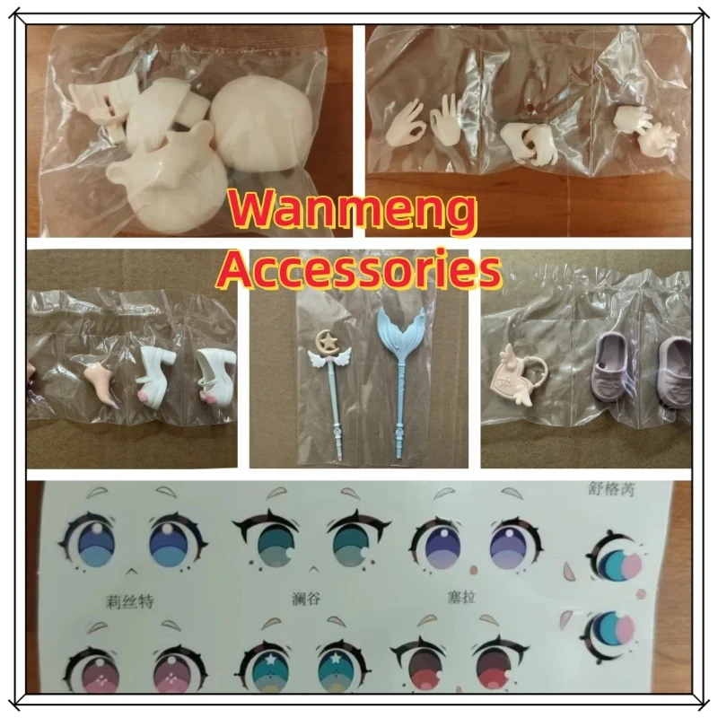 

Wanmeng Accessories Bjd Action Figure 8 Points Mjd Solid Body Accessories White Memb Doll Dress Blank Face Scepter Toy