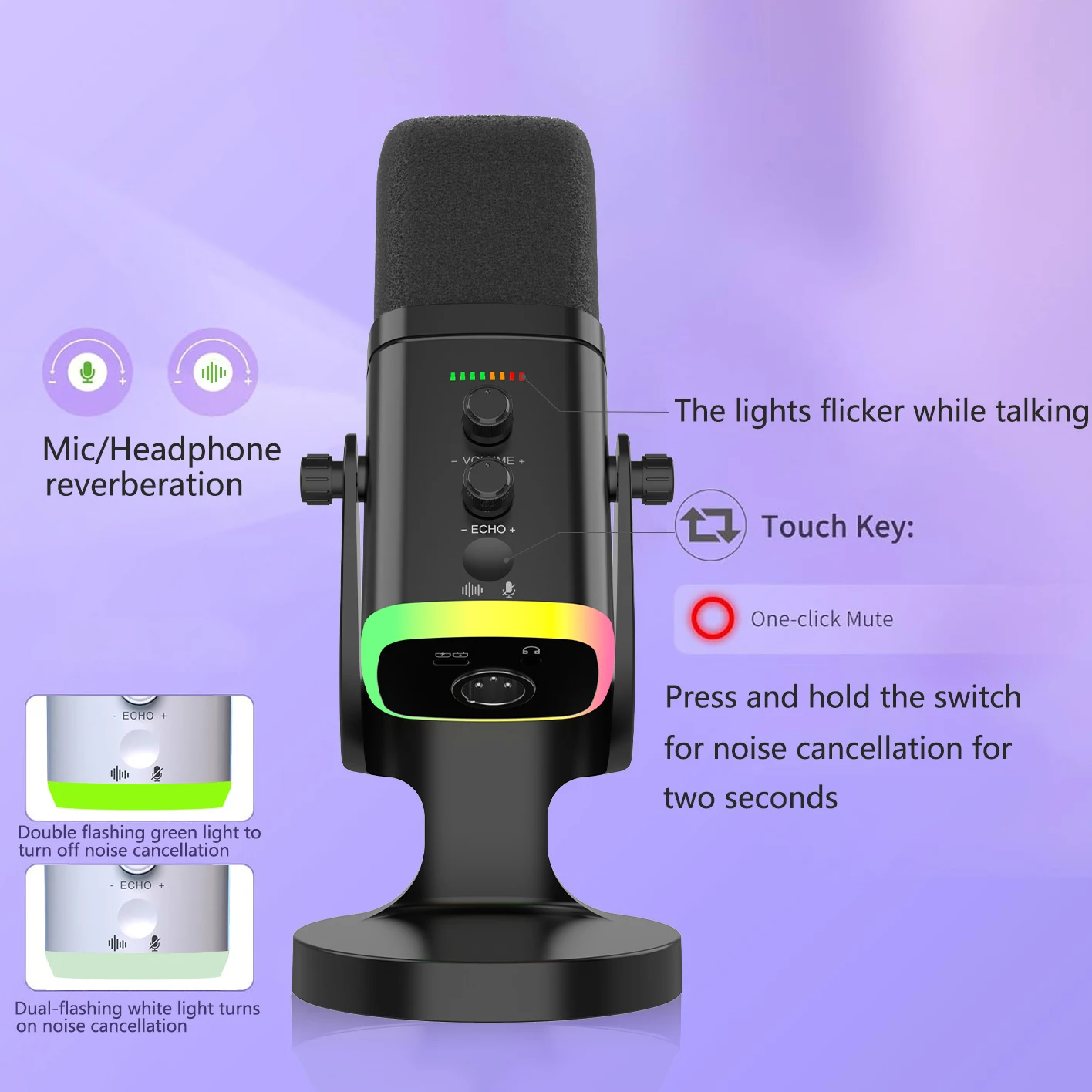 USB/XLR Dynamic Microphone for - Gaming Headset Rgb ulasan dan harga