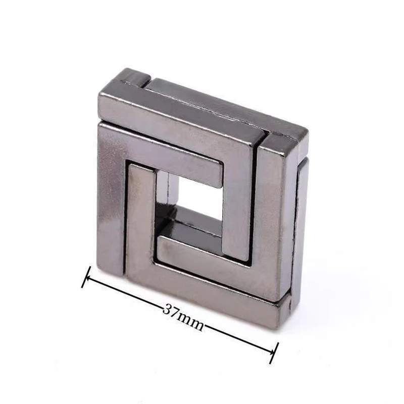 Classic Lock Puzzle Disentanglement Mind Metal Puzzles Unlock Interlock Game Brain Teaser Toys for Kids Adults IQ Challenge