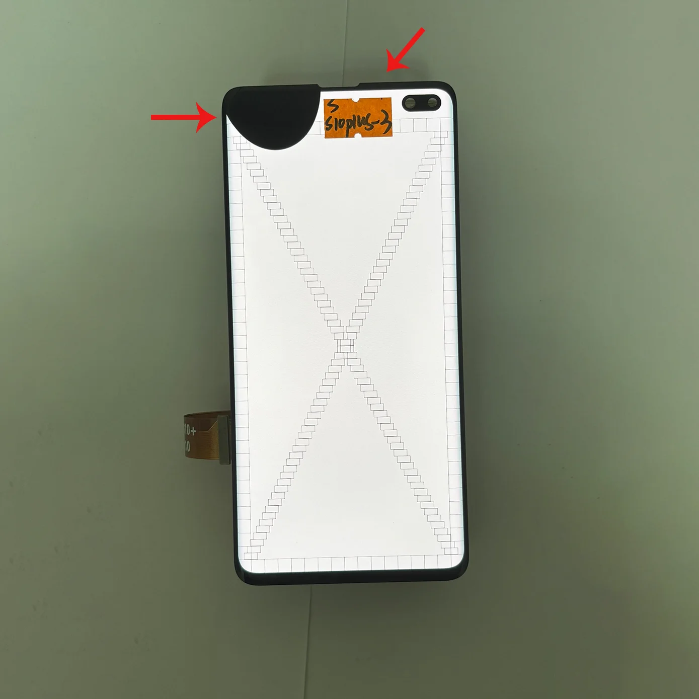 Single Sale Point Line Defect AMOLED LCD For Samsung S10 Plus G975 LCD Display Touch Screen Digitizer Assembly With  Frame