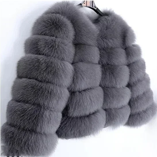 2024 Faux Raccoon Fur Coat Women Jacket Luxury Coat Women Winter Fluffy Jacket Thick Warm Furry Fur Outwear Faux Fur Coat L213