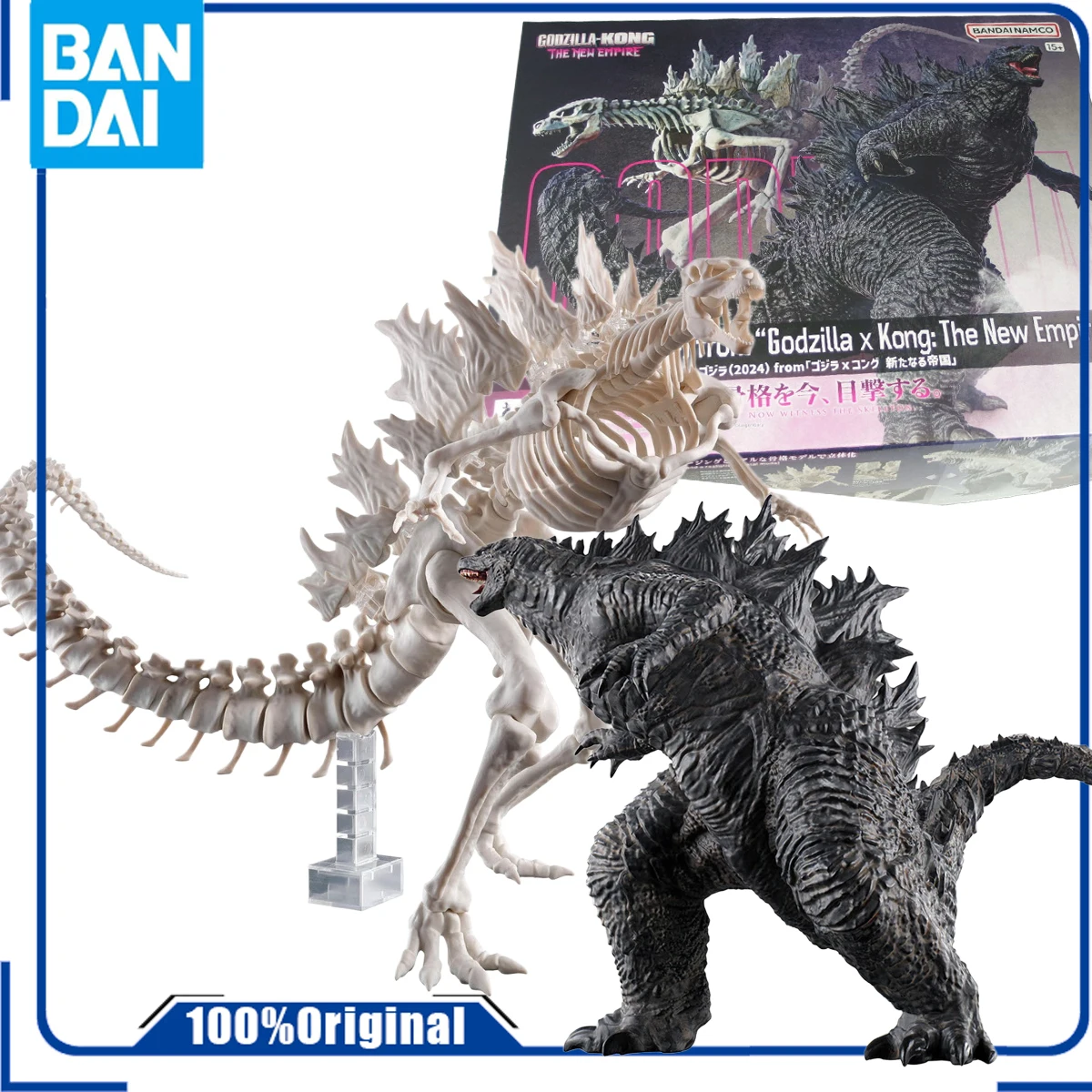 Bandai Origina  GODZILLA (2024) FROM GODZILLA X KING KONG: RISE OF EMPIRES   Anime Action Figure Assembly Model Toys Collecti