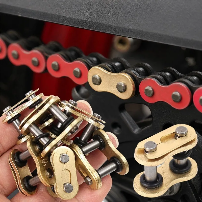 Motorcycle Buckle Ring Link Oil Seal Chains Chain Connector Motorcycle Heavy Connecting Master Joint Link with O-Ring Chain Lock