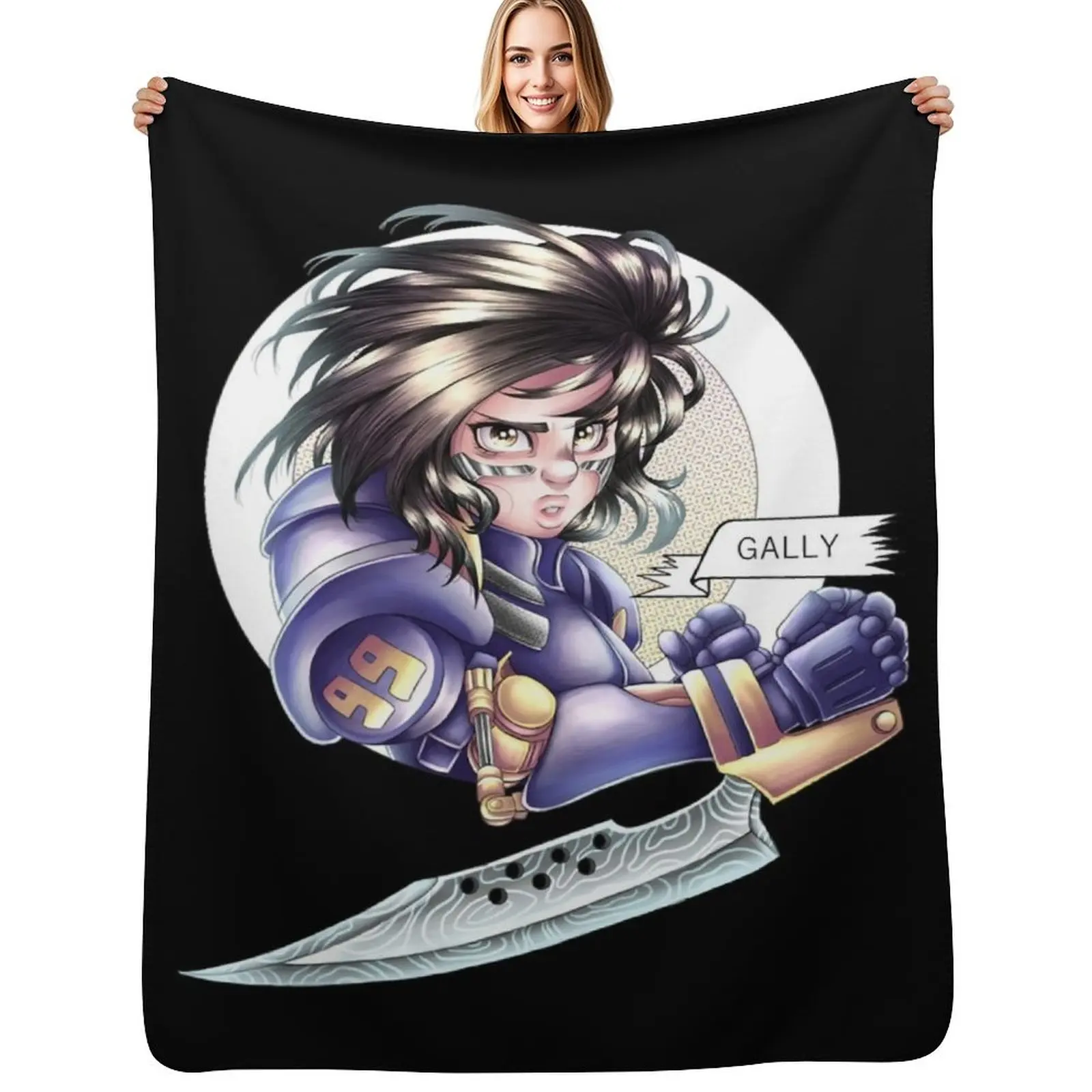 Mens My Favorite Motorball Alita Funny Graphic Gifts Throw Blanket Wrinkle Resistant Lightweight Blanket