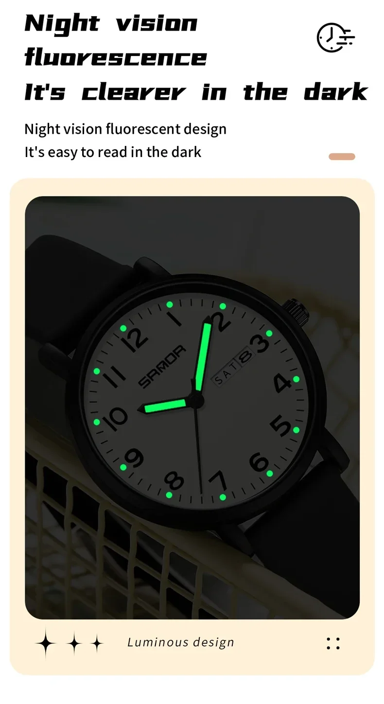 SANDA SD1143 Orologio al quarzo per studenti Orologio da polso sportivo all'aperto resistente alla moda semplice e leggero per ragazzo e ragazza Miglior regalo