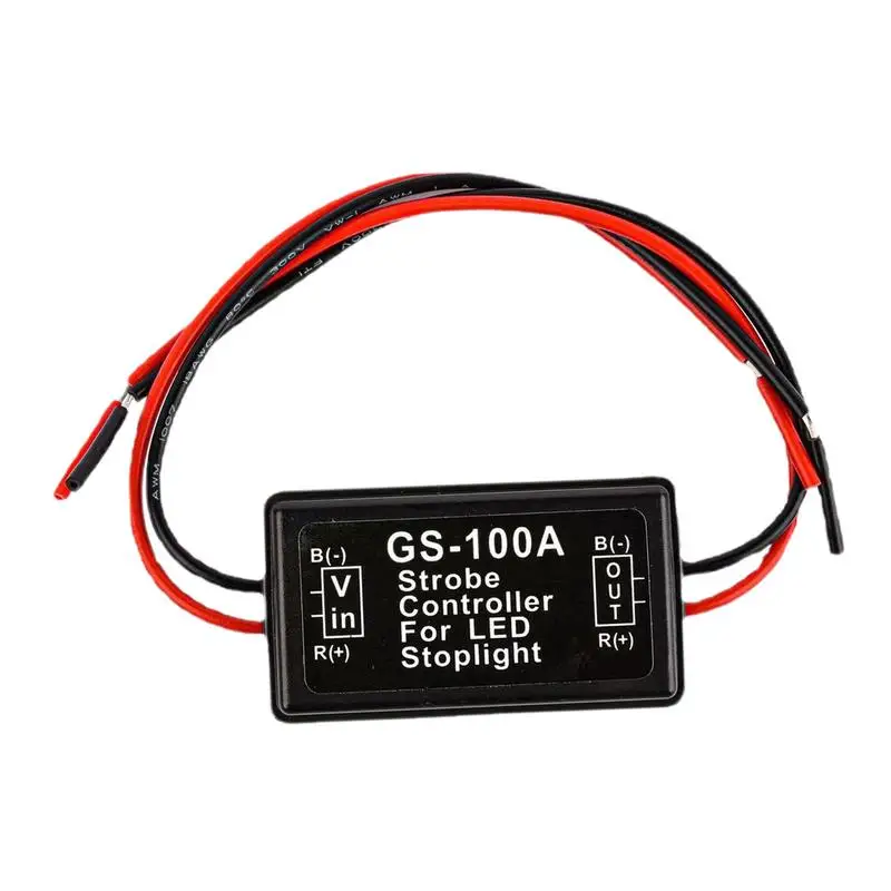 

Led Flasher Controller Car Light Controller 12-24V High Brake Controller Tail Light Flash Light Controller Easy-to-Install