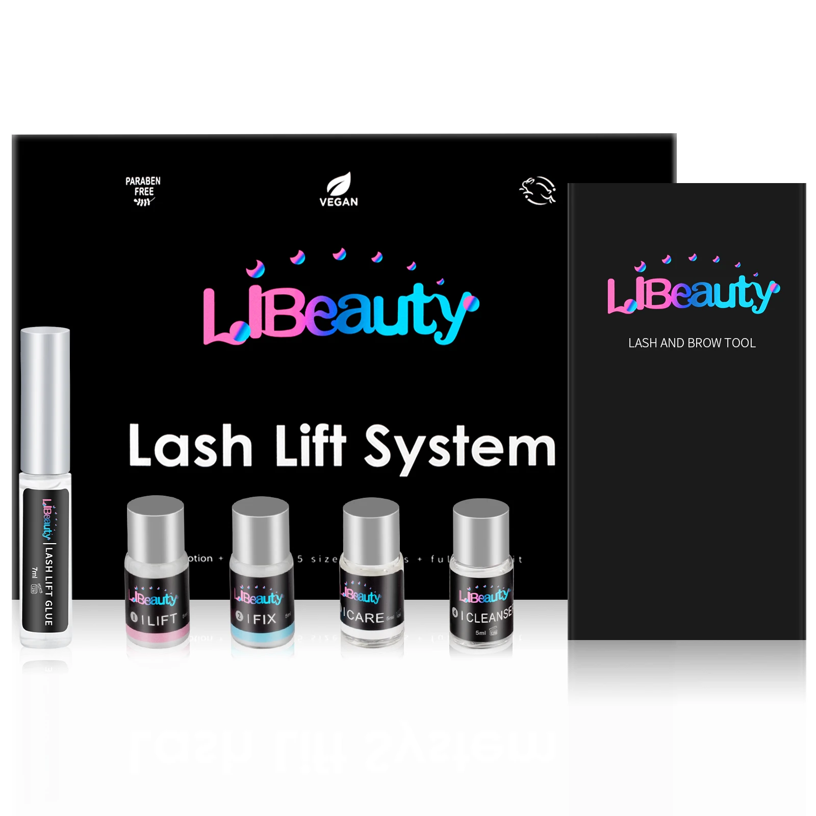 Libeauty Fast Lash Lift Kit Keratin Eyelash Perm Set Lifting Eyelash Lasting Curled 6 to 8 Weeks Eyelash Makeup Salon Beauty