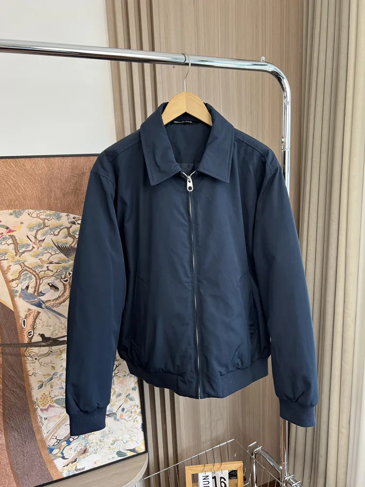 Simple and classic Windproof and warm men's clothing autumn and winter casual stand-up collar pilot jacket cotton coat outerwear