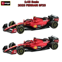 Bburago 1:43 2023 Ferrari SF23 Racing #16 #55 Alloy Car Die Cast Cars Model Toys Collection Racing Cars Gifts For Adults