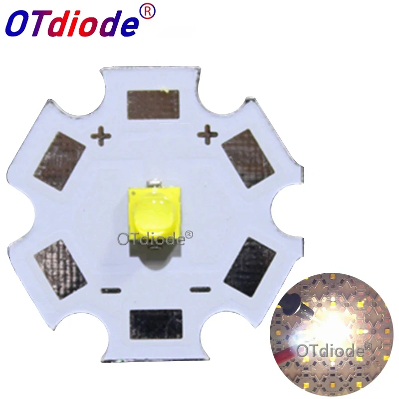1szt XP-G3 XPG3 Biały 6500k 5A3 S4 4000-4300K Chipy LED Diody Diody Zimny Biały Emiter Z 20mm 16mm 14mm8mm PCB