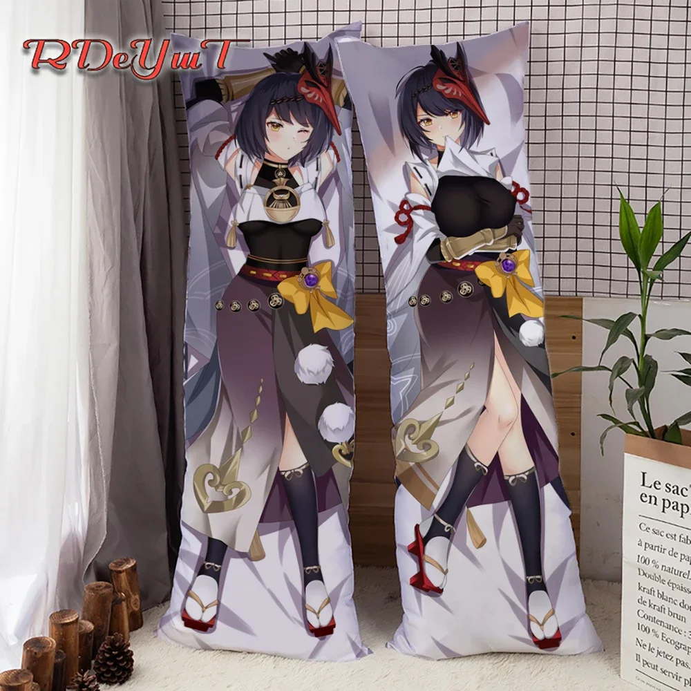 

Game Genshin Impact Kujo Sara Dakimakura Pillow Case Hugging Body Kujosara Otaku Throw Bed Pillow Cover Pillowcase Home Decor