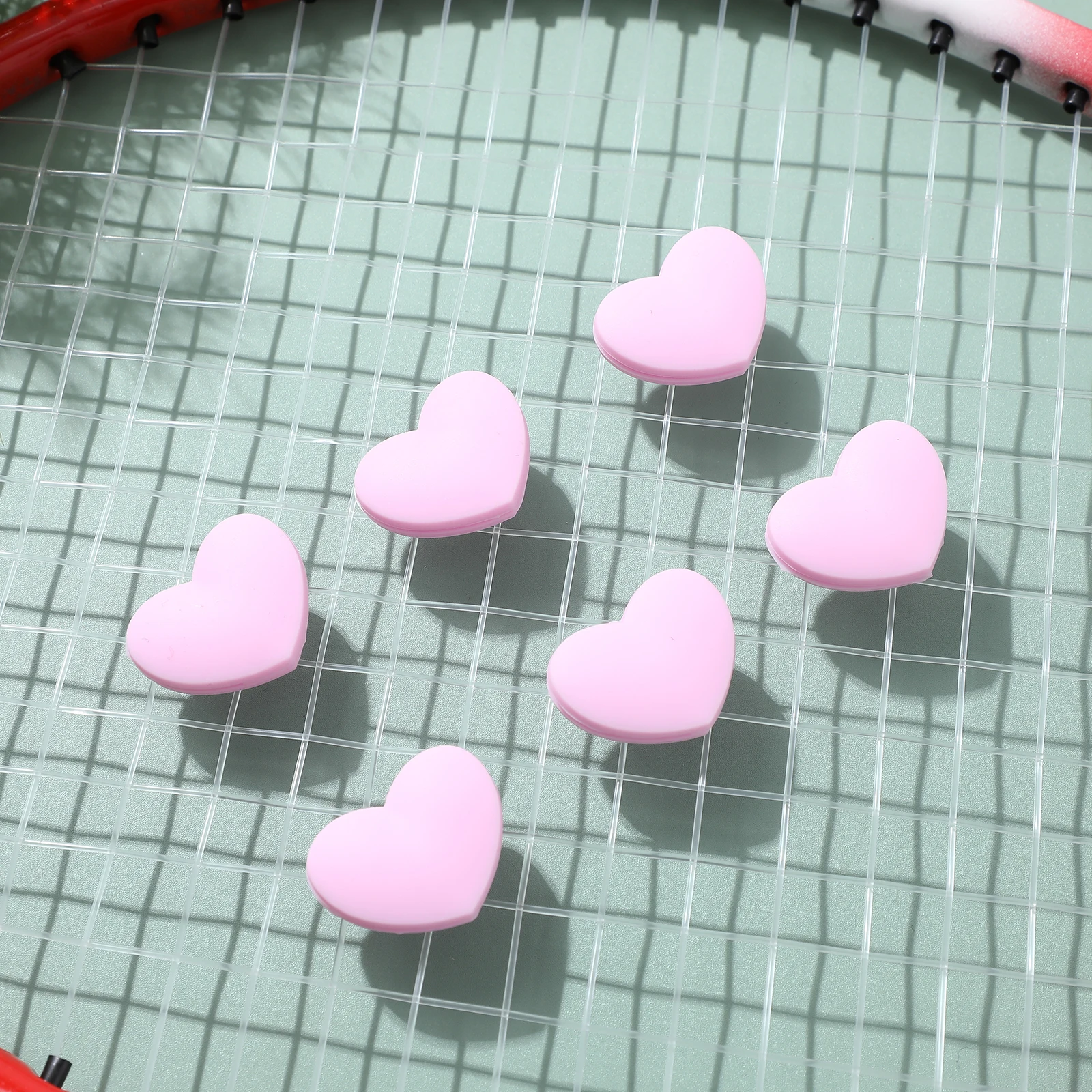 

Tennis Racket Shock Absorbers Heart-shaped Vibration Accessories Dampener for Rackets