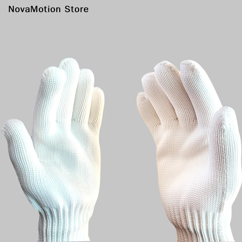 2Pcs White 200 Degree High-temperature Resistant Gloves Oven Heat Insulation Mould Gloves
