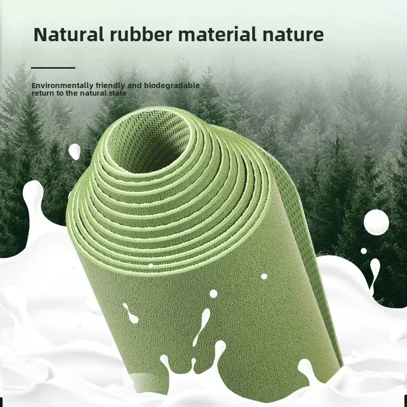 

Портативный дорожный коврик для йоги, противоскользящий коврик из натурального каучука 1,5 мм для женщин, роскошный утолщенный коврик из искусственной кожи для тренировок в тренажерном зале